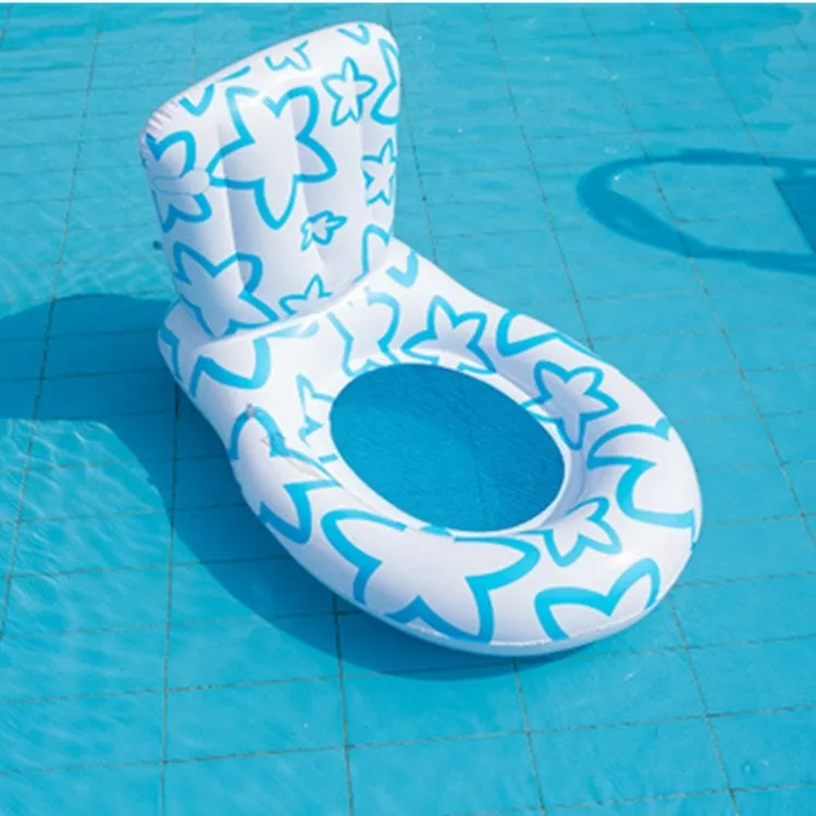 4 in 1 Toilet-shaped Inflatable Floating Row   Poop-shaped Water Inflatable Sports Game Combat Stick Water-to-water Collision Game Inflatable Equipment Set, Size:98 x 60 x 60cm(White)