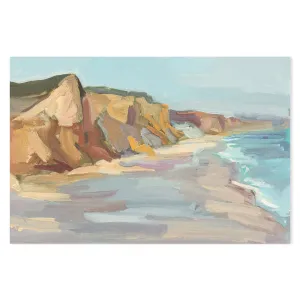 Abstract Beach In Muted Colours , Hand-painted Canvas