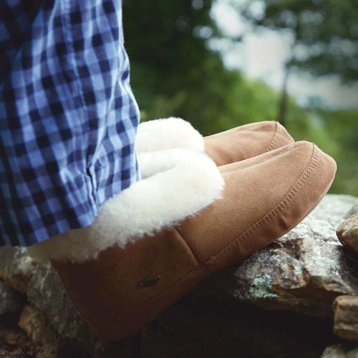 Acorn Men's Genuine Sheepskin Slipper Boots