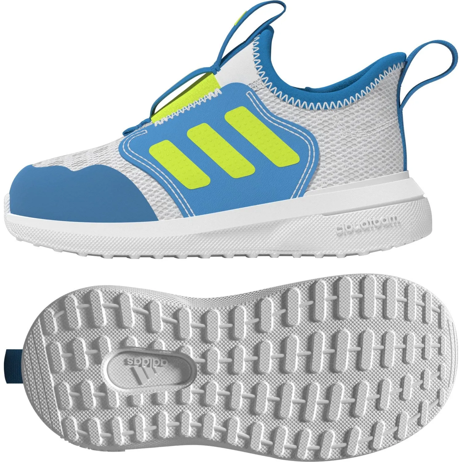 adidas Originals Dash Grey/Lucid Lemon/Solar Blue Tensaur Comfort Ac I Sneakers