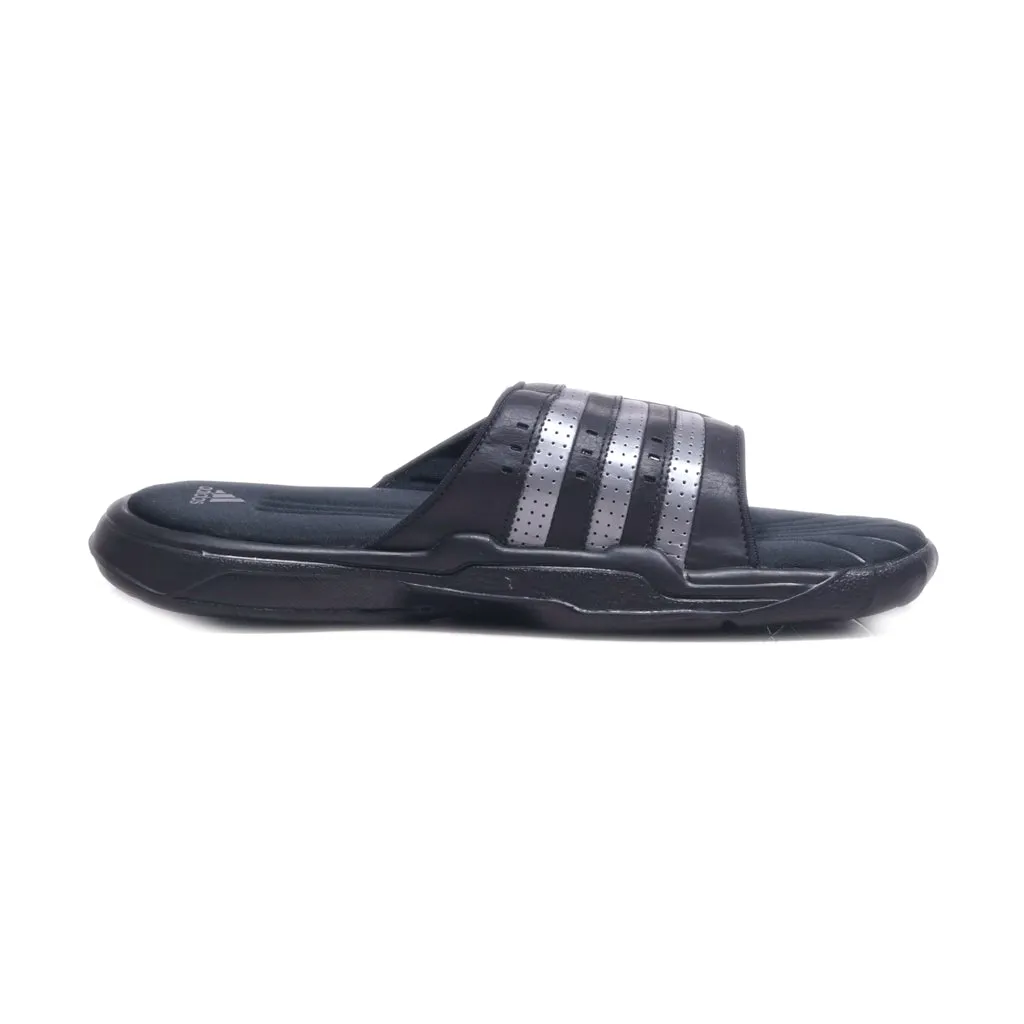 Adidas Superstar Sliders Pu Leather Black Colour For Men