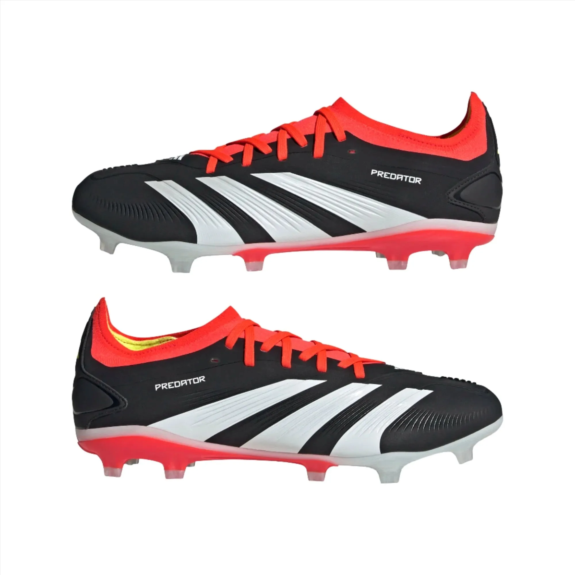 Adidas Unisex Adults Football Boots Predator Pro FG Black/White/Solar Red