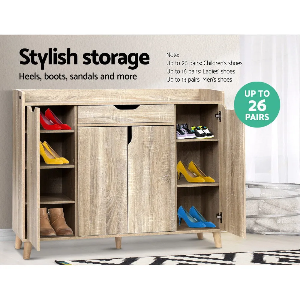 Adjustable Shoe Cabinet Storage Rack with Drawer - Artiss