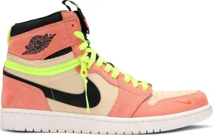 Air Jordan 1 High Switch Pink Volt sneakers, pink