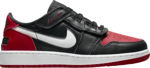 Air Jordan 1 Low Flyease GS Alternate Bred Toe, black