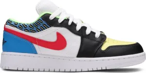 Air Jordan 1 Low GS Funky Patterns, white