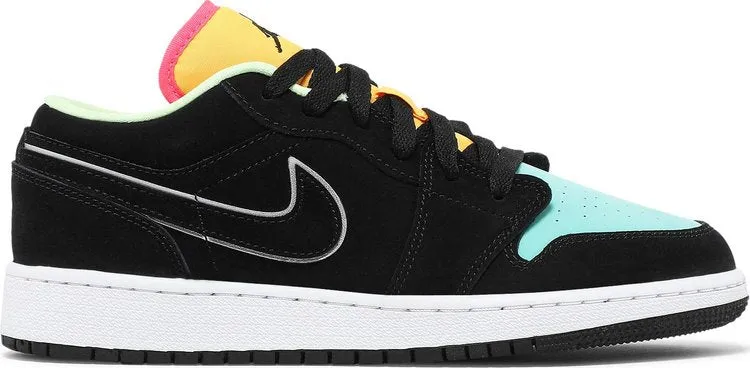 Air Jordan 1 Low SE GS Aurora Green, black