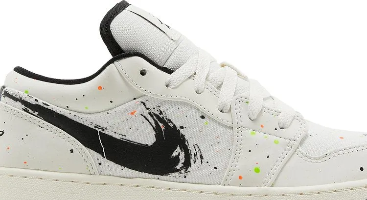 Air Jordan 1 Low SE GS Paint Splatter, cream