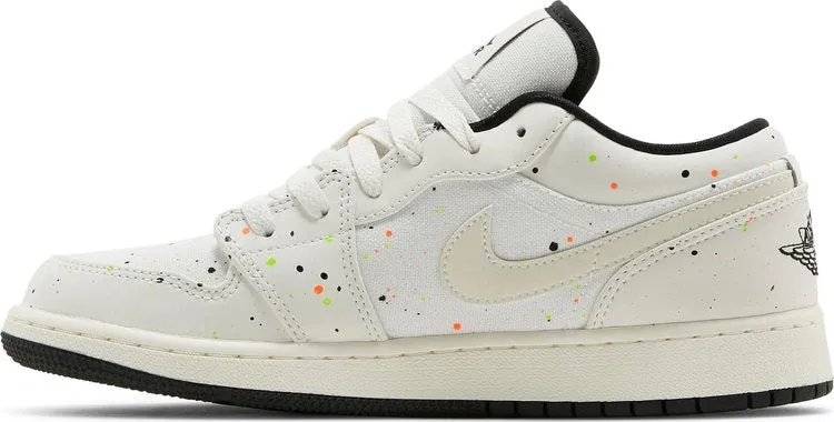 Air Jordan 1 Low SE GS Paint Splatter, cream