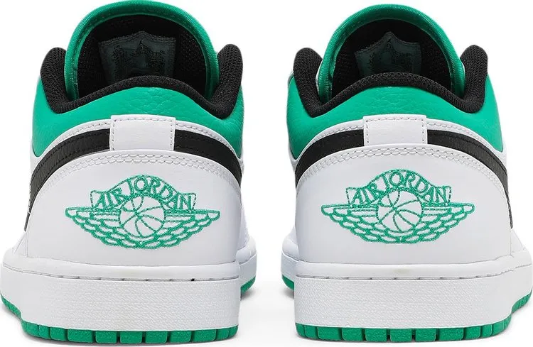 Air Jordan 1 Low White Lucky Green sneakers, white