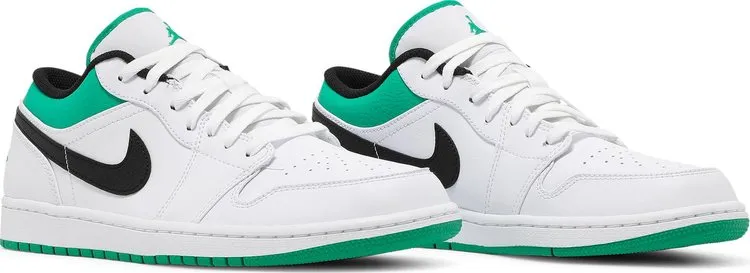 Air Jordan 1 Low White Lucky Green sneakers, white