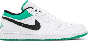 Air Jordan 1 Low White Lucky Green sneakers, white