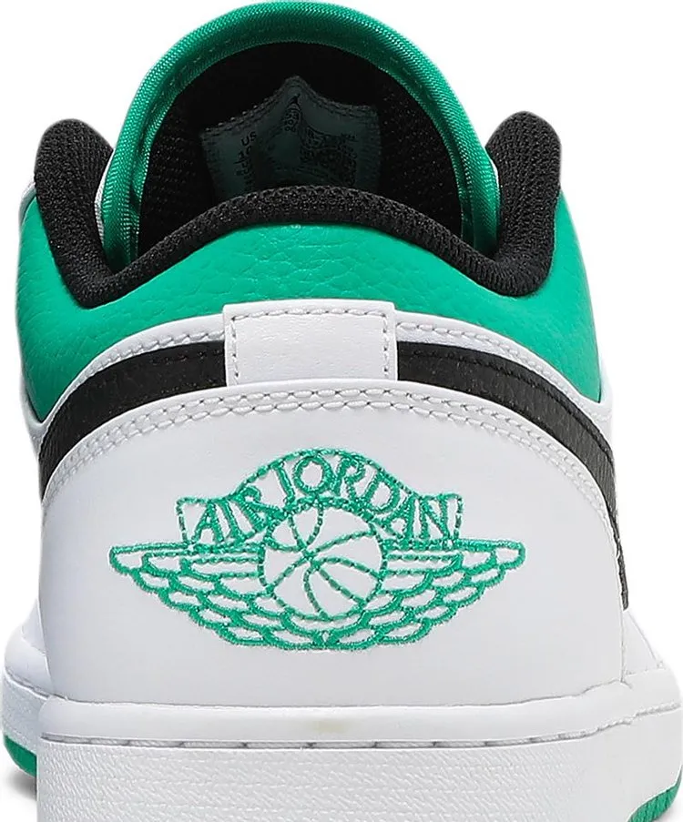 Air Jordan 1 Low White Lucky Green sneakers, white