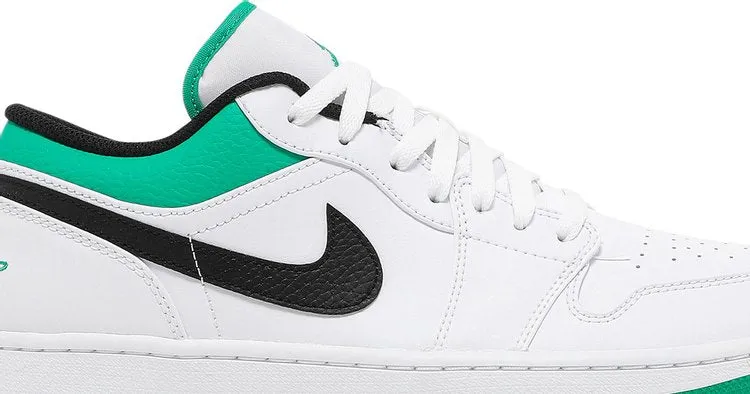 Air Jordan 1 Low White Lucky Green sneakers, white