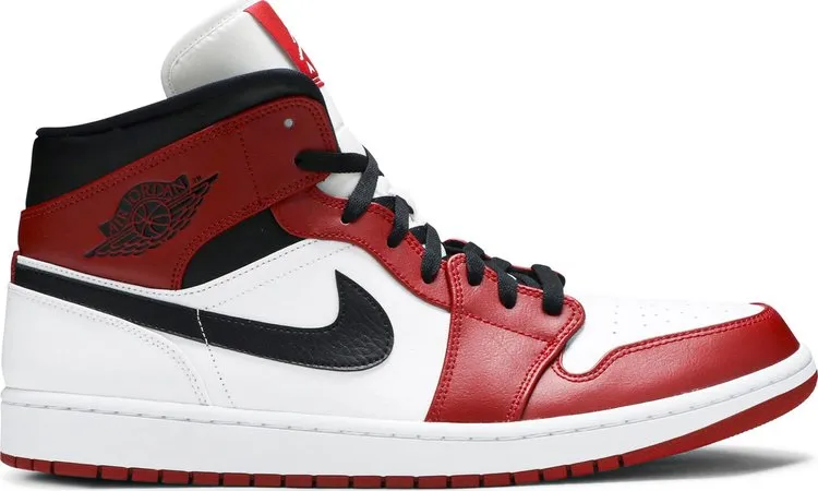 Air Jordan 1 Mid Chicago sneakers, white