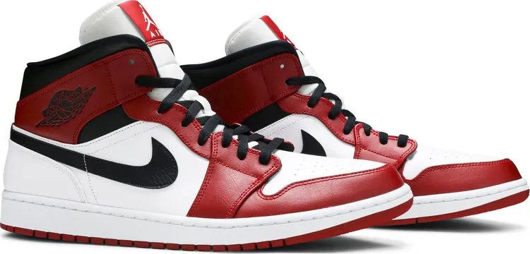 Air Jordan 1 Mid Chicago sneakers, white