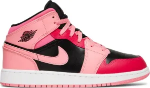 Air Jordan 1 Mid GS Coral Chalk, pink