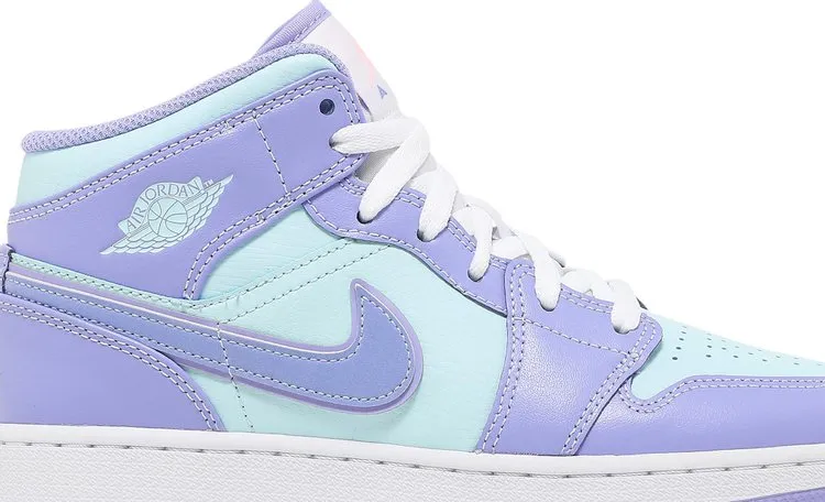 Air Jordan 1 Mid GS Purple Pulse sneakers, purple