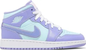 Air Jordan 1 Mid GS Purple Pulse sneakers, purple