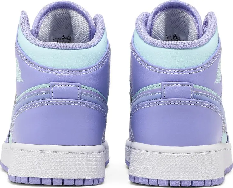 Air Jordan 1 Mid GS Purple Pulse sneakers, purple