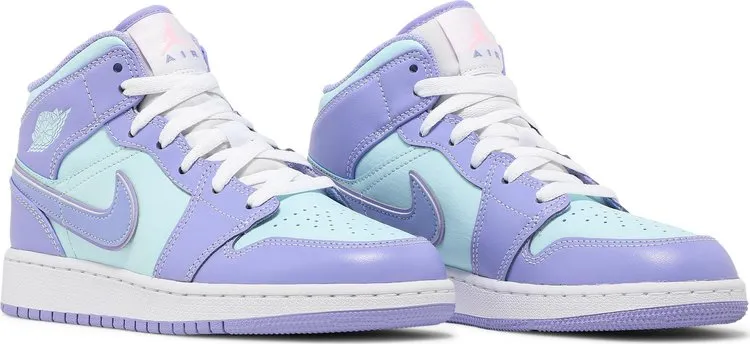 Air Jordan 1 Mid GS Purple Pulse sneakers, purple