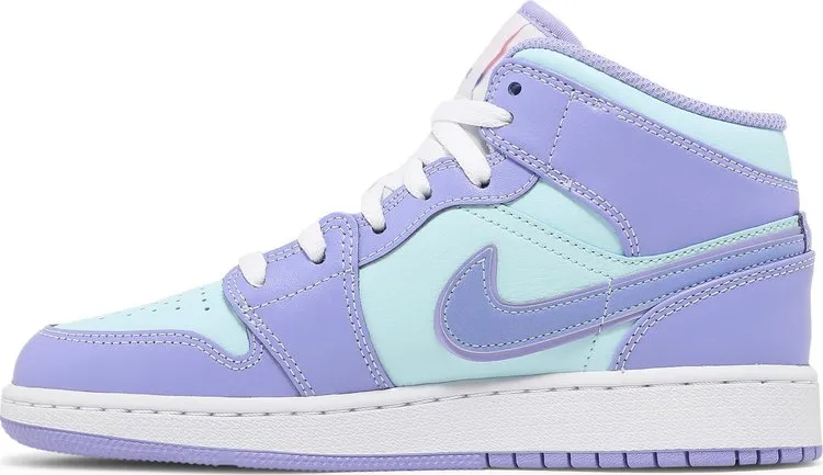 Air Jordan 1 Mid GS Purple Pulse sneakers, purple