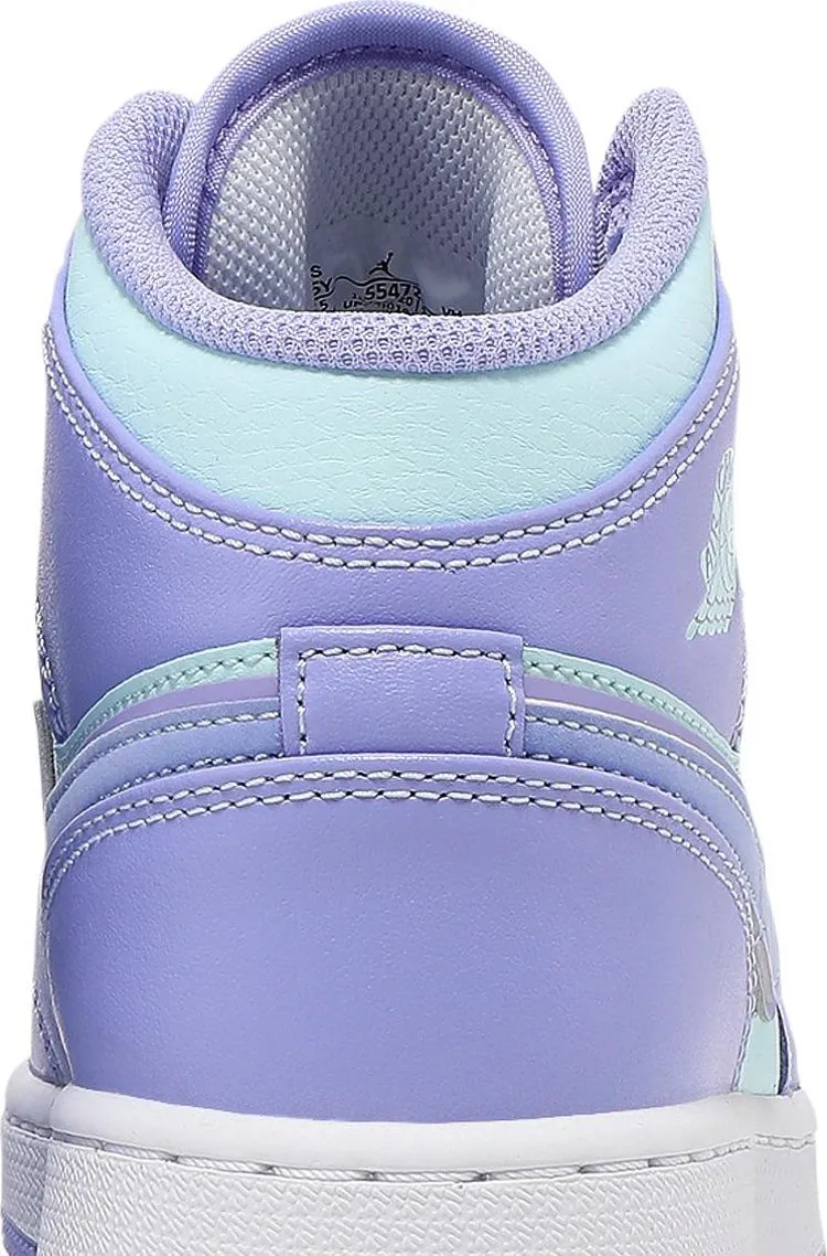 Air Jordan 1 Mid GS Purple Pulse sneakers, purple