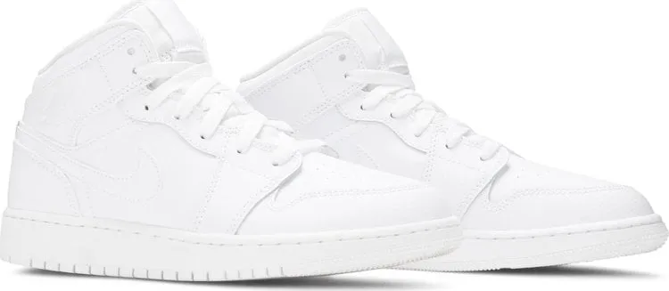 Air Jordan 1 Mid GS Triple sneakers, white