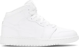 Air Jordan 1 Mid GS Triple sneakers, white