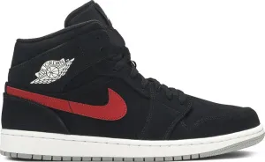 Air Jordan 1 Mid Multicolor Swoosh Black