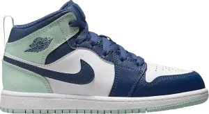 Air Jordan 1 Mid PS Blue Mint sneakers, blue