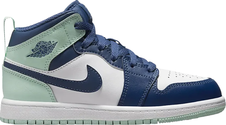 Air Jordan 1 Mid PS Blue Mint sneakers, blue