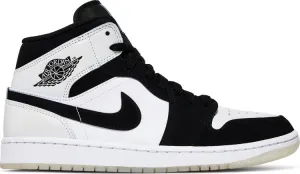 Air Jordan 1 Mid SE Diamond Sneakers, White