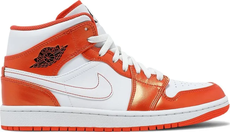 Air Jordan 1 Mid SE Electro Orange Sneakers