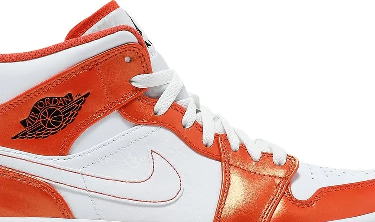 Air Jordan 1 Mid SE Electro Orange Sneakers