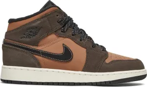 Air Jordan 1 Mid SE GS Earth Tone, brown