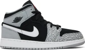 Air Jordan 1 Mid SE GS Elephant Toe, gray