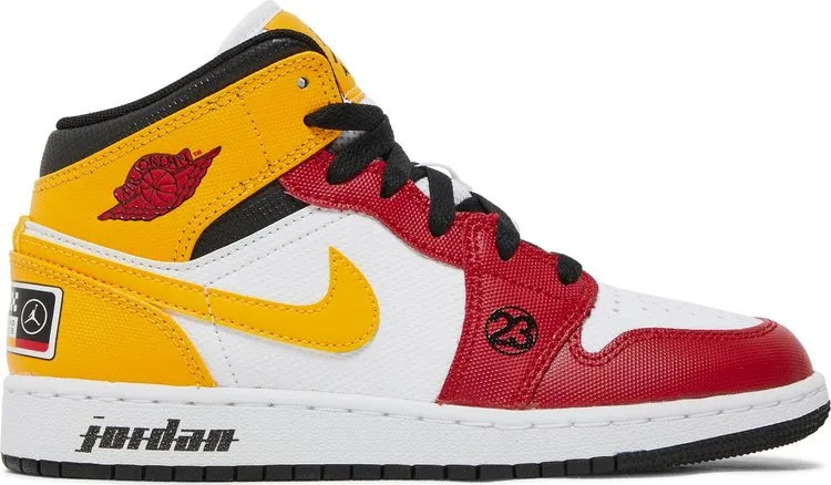 Air Jordan 1 Mid SE GS Motorsport sneakers, white