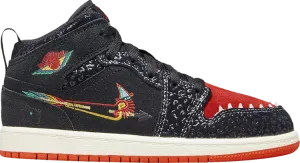 Air Jordan 1 Mid SE PS SiEMPRE Familia sneakers, black