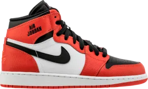 Air Jordan 1 Retro High GS Rare Air Sneakers, Orange