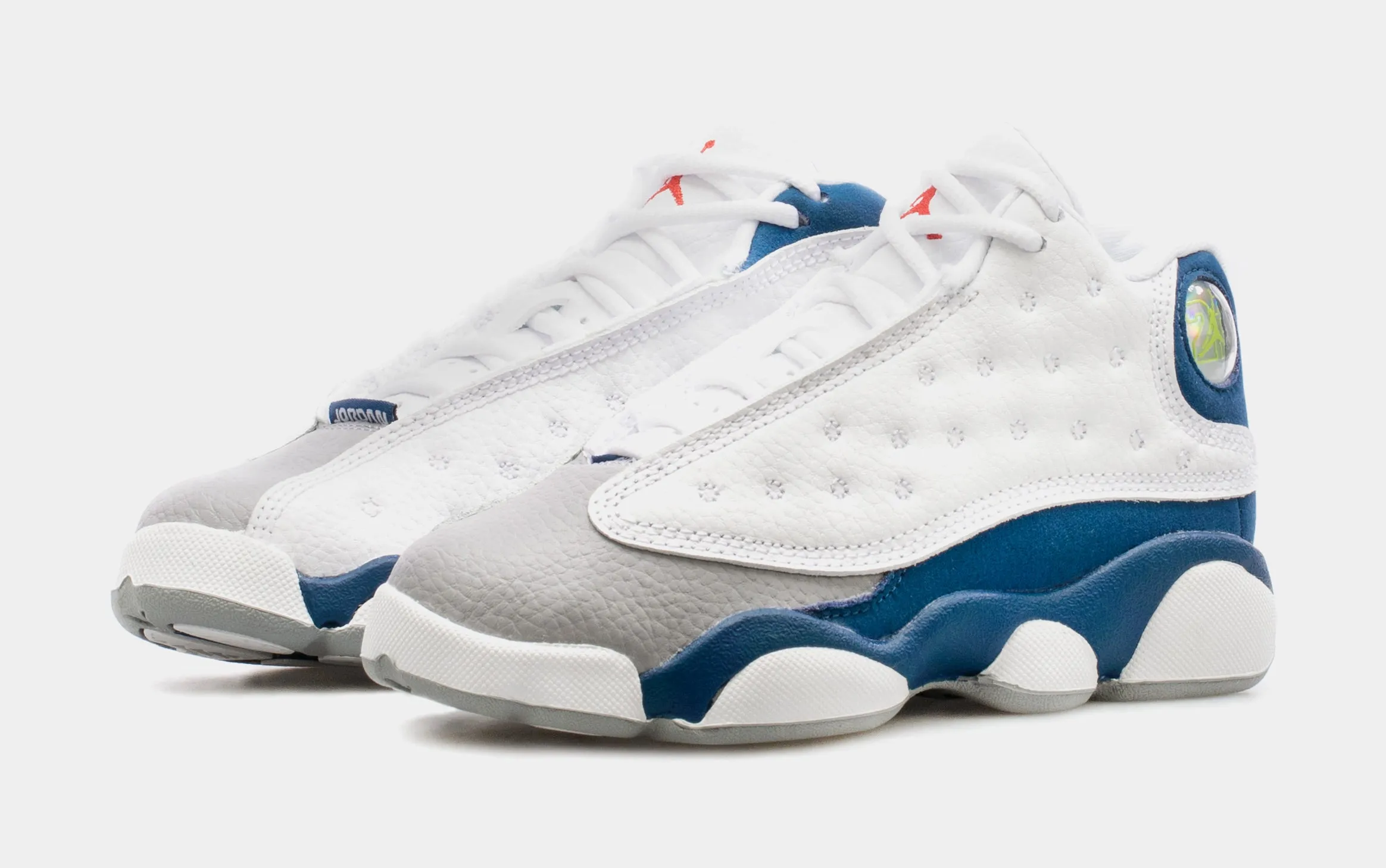 Air Jordan 13 Retro French Blue Preschool Lifestyle Shoes (White/Blue) Free Shipping