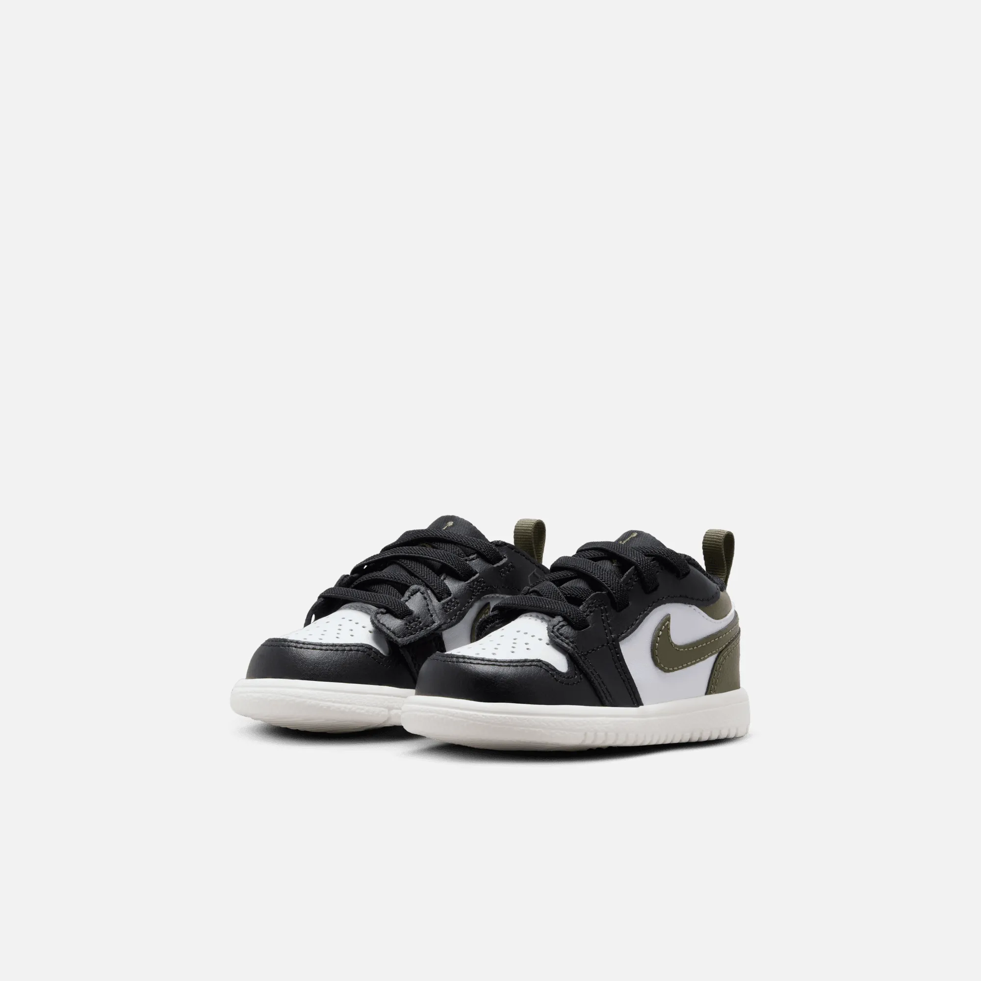 Air Jordan Kids' 1 Low Alt Black Medium Olive (TD)