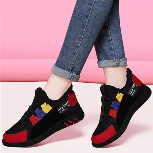 Amozae- Women Sneakers Fashion mixed colors Breathble Women Vulcanized Shoes Women Mesh Women Casual Shoes Tenis Feminino 06-15