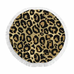 Animal Print 2  Circular Beach Shawl 59"