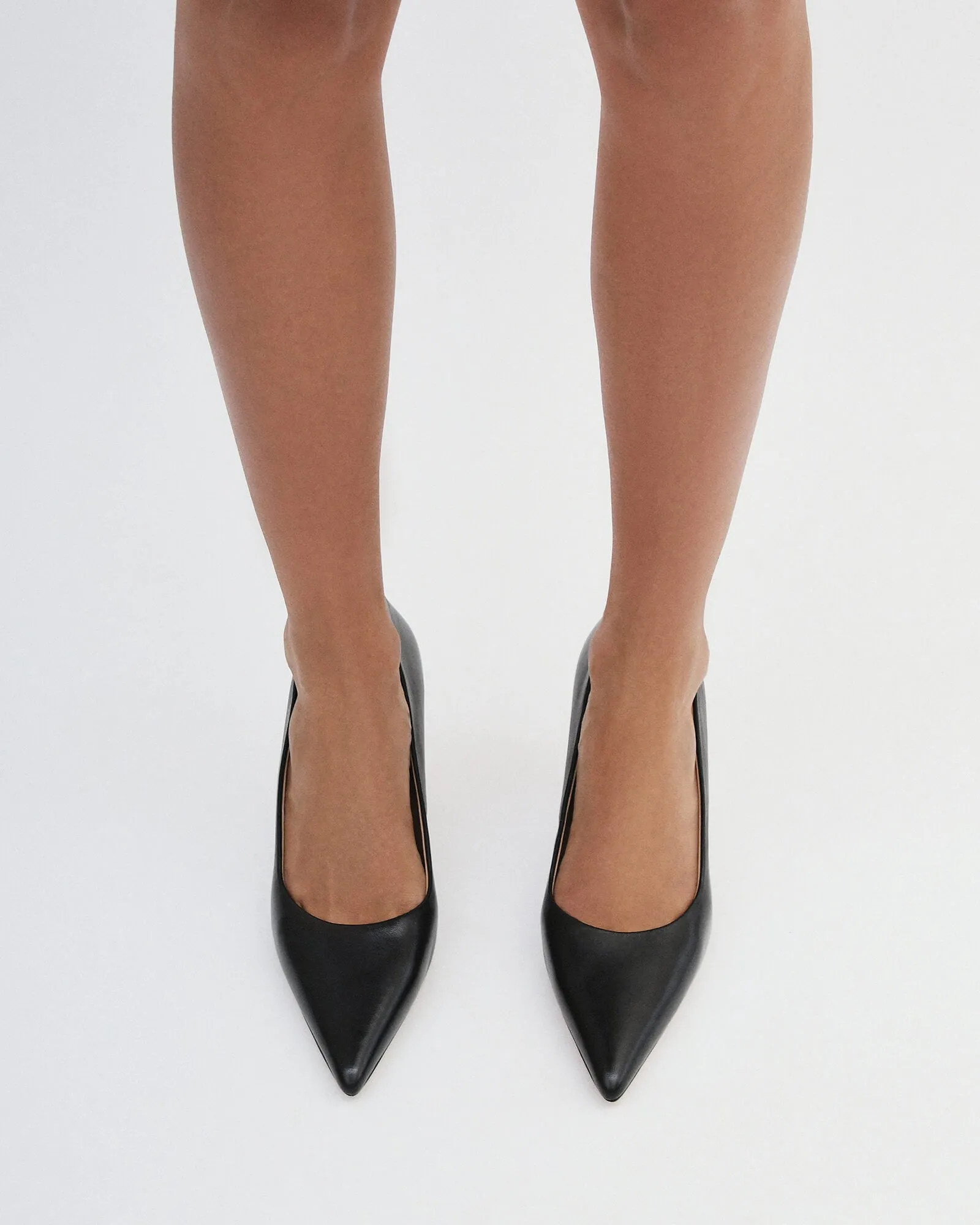 ASPIRE HIGH HEELS BLACK LEATHER