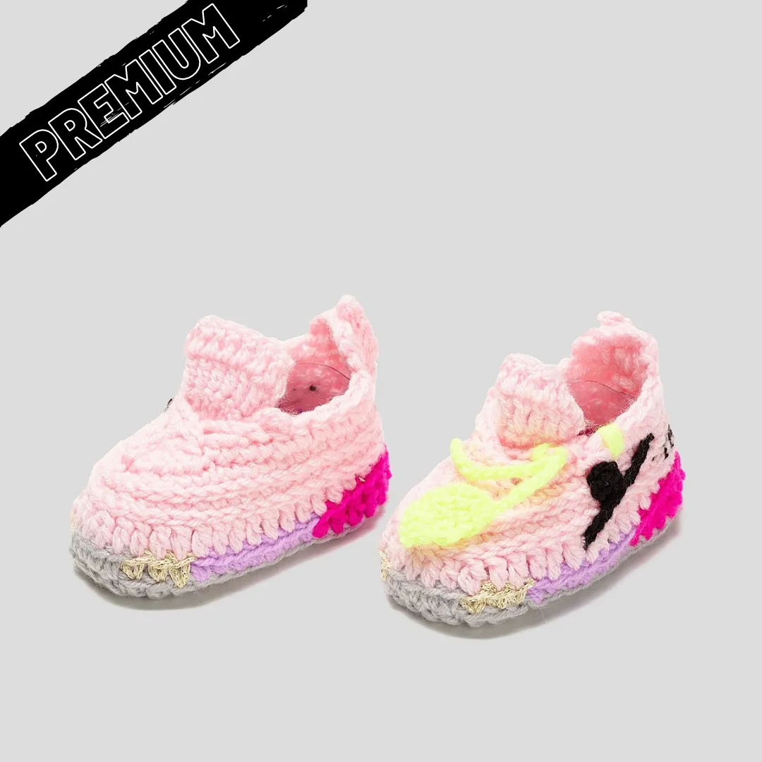 Baby Crochet IB-OFF-W EL (Soft felt non-slip bottom & Shoe Box)