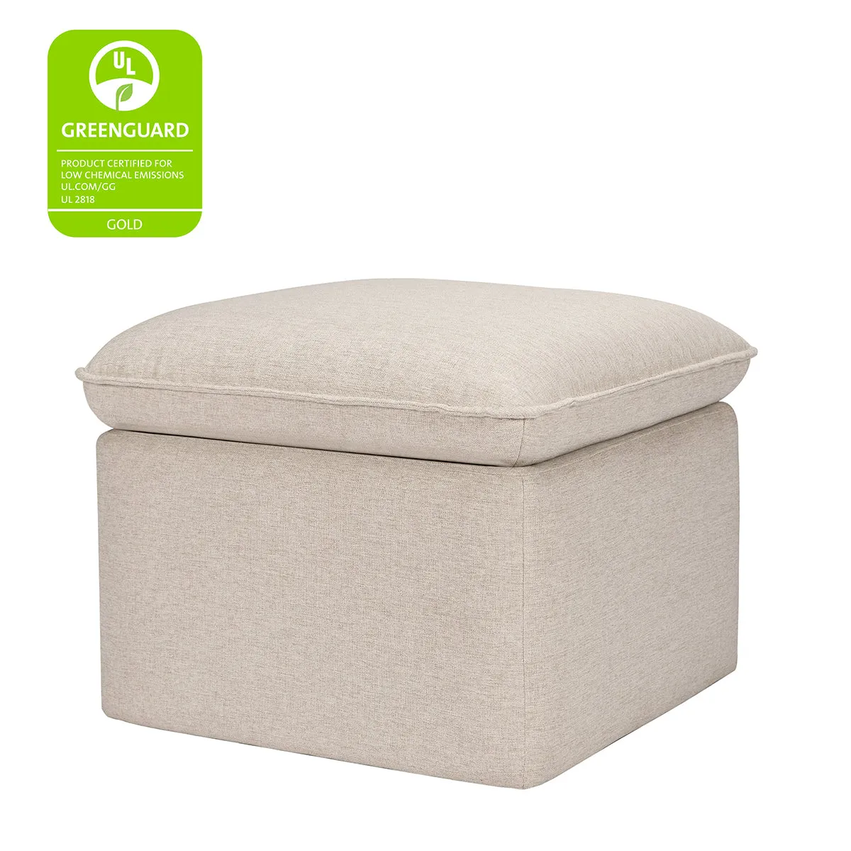 Babyletto Cali Storage Ottoman - Performance Beach Eco-Weave