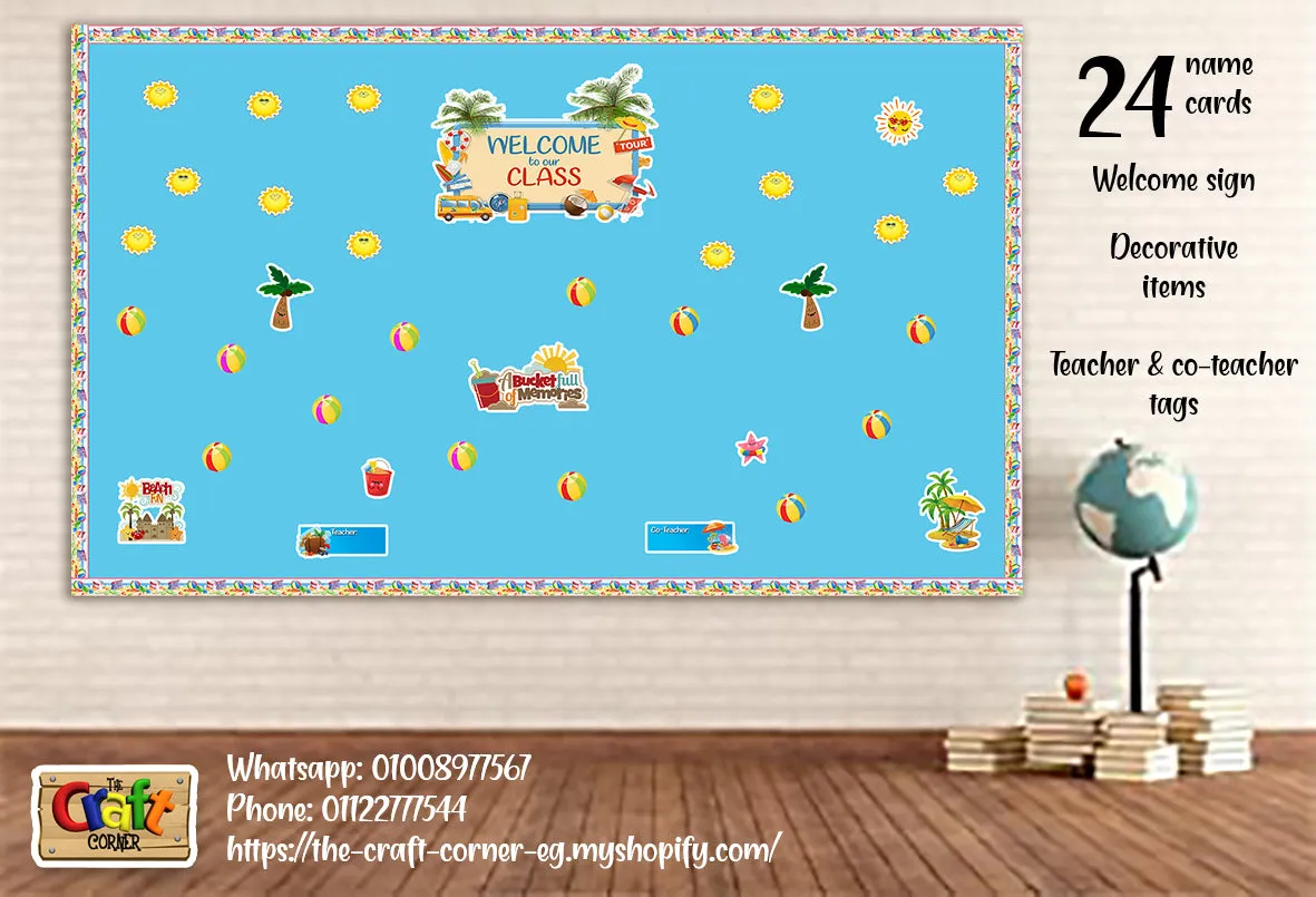 Beach Welcome Board Set