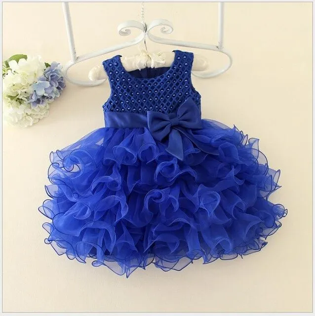 Beads Baptism Ball Gown