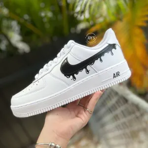 Black Drip Custom Air Force 1